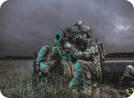 44th Royal Anglian soldiers in action